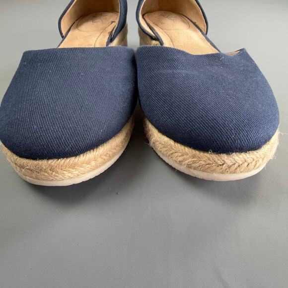 LifeStride Cassidy Navy Espadrille Flats | Size 9.5 | Soft System Comfort - Picture 7 of 10